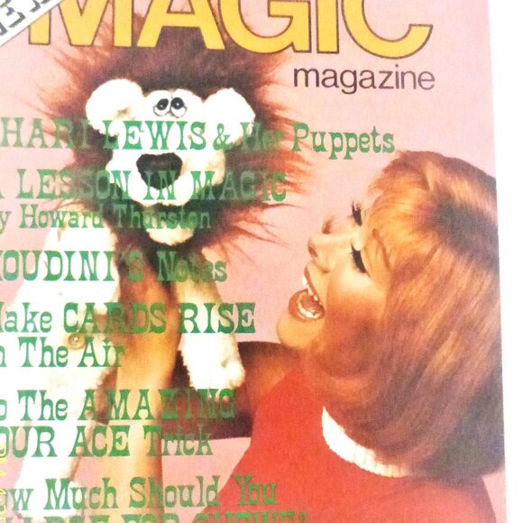 COPY - April 1977 Houdini's MAGIC MAGAZINE Magician Book Houdini Magic Tricks - Picture 1 of 6